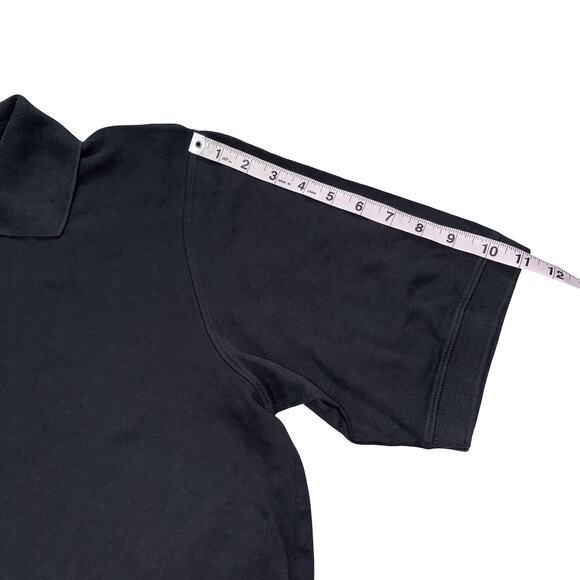 LAND'S END Men's Black Polo Size L 42-44 (100% PIMA COTTON) Like New - Picture 5 of 7